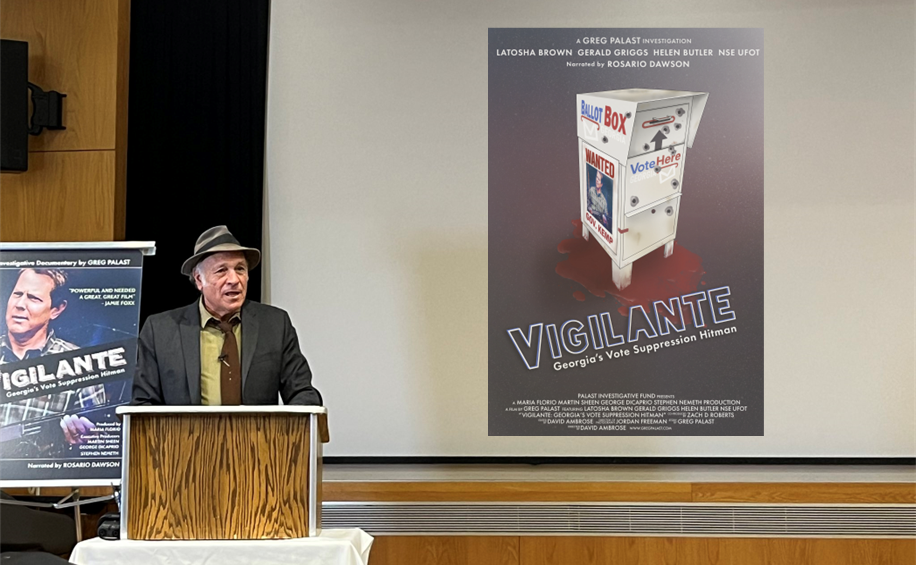 Investigative Journalist Greg Palast Delivers Master Class with Ithaca College Students